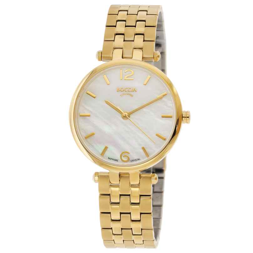 Boccia 3339-03 Ladies' Wristwatch Titanium Gold Tone 4040066270289