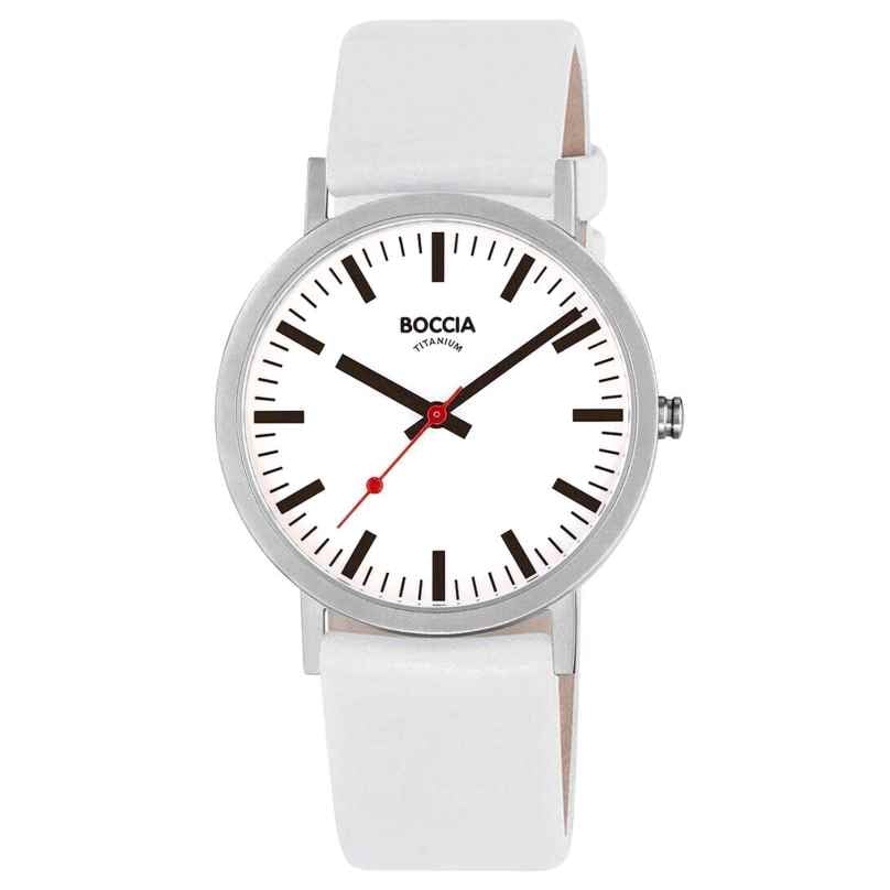 Boccia 3651-10 Wristwatch Unisex Titanium White 4040066269153