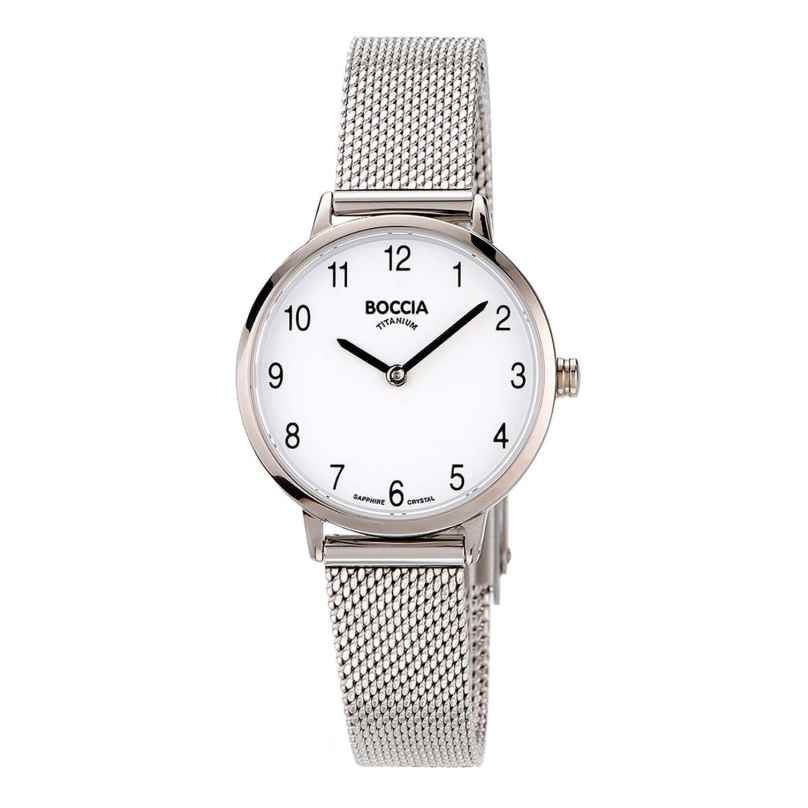 Boccia 3345-02 Women's Wristwatch with Mesh Strap 4040066277189