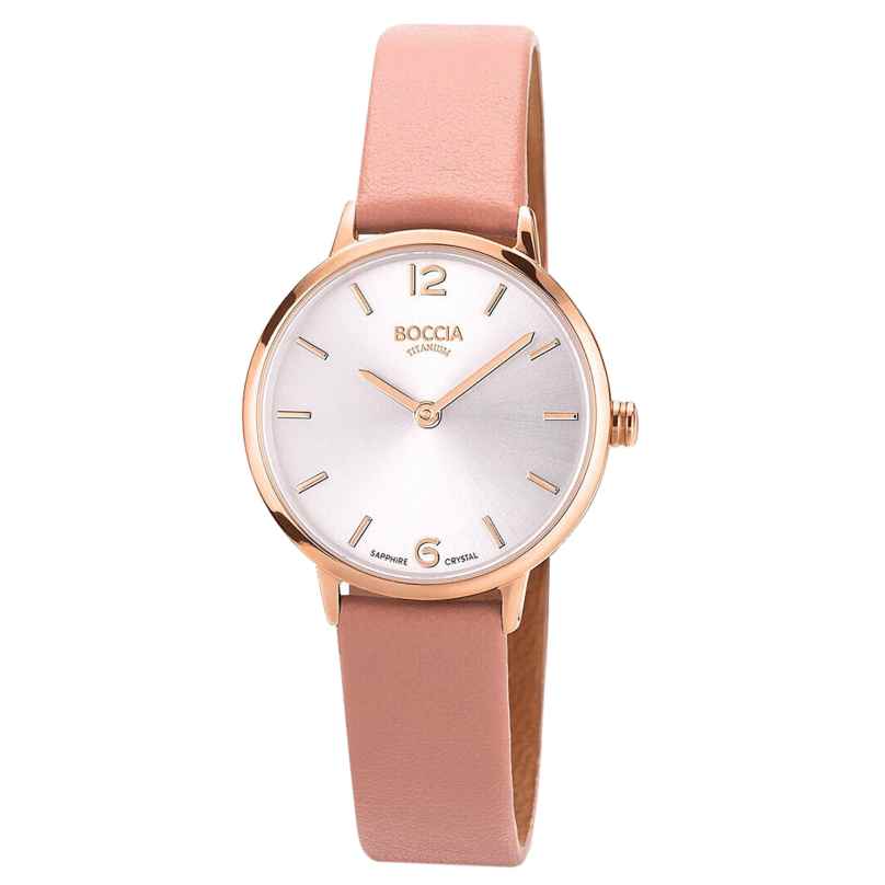 Boccia 3345-04 Women's Wristwatch Titanium Rose 4040066273235