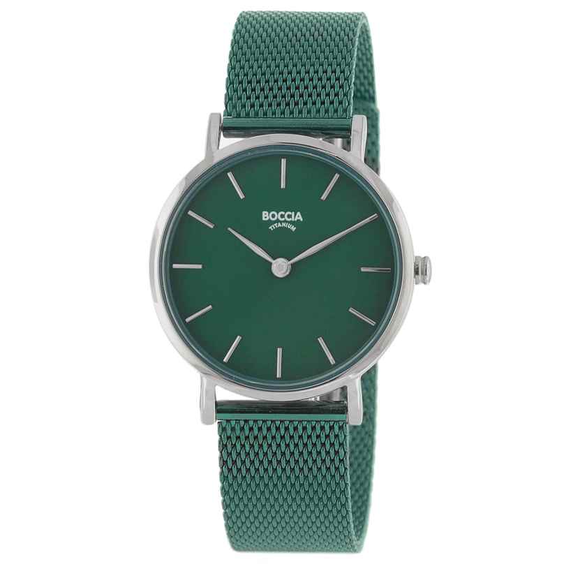 Boccia 3281-10 Ladies' Watch Titanium / Stainless Steel Green 4040066273389