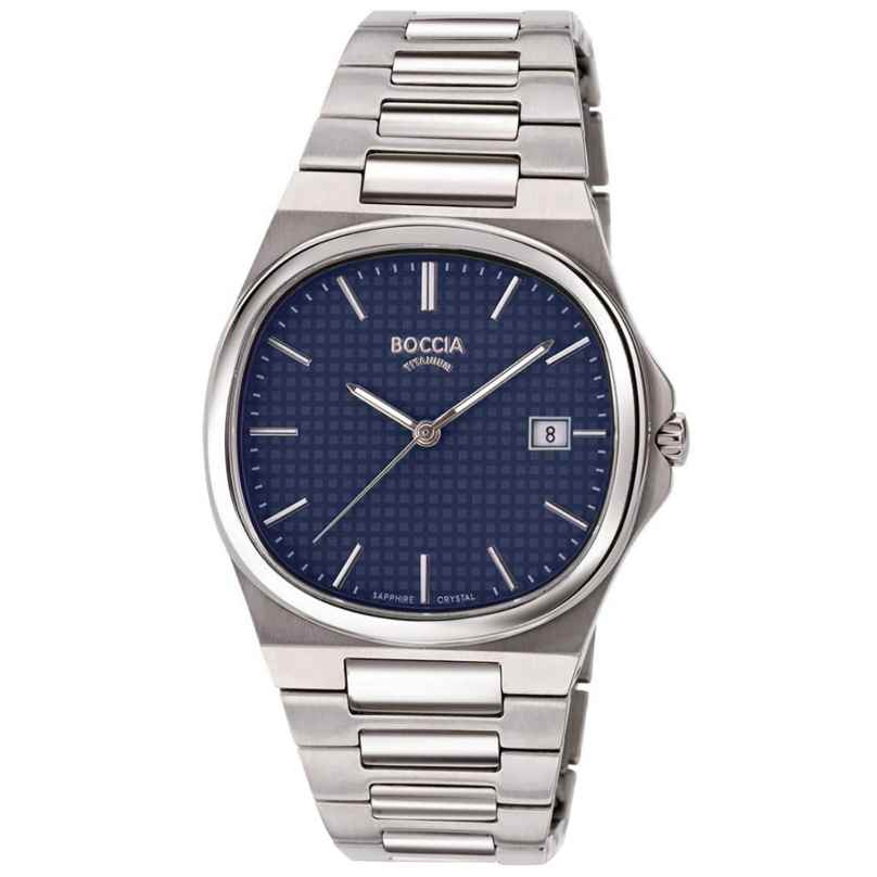 Boccia 3657-02 Men's Watch Titanium Blue 4040066273341