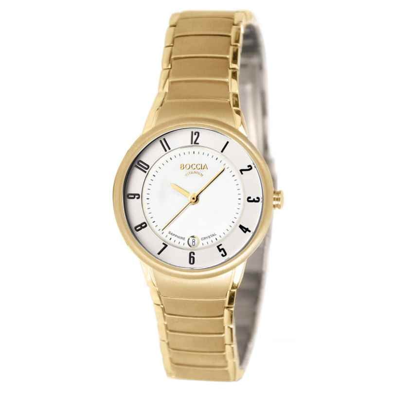 Boccia 3158-05 Ladies' Watch Titanium Gold Tone 4040066288031
