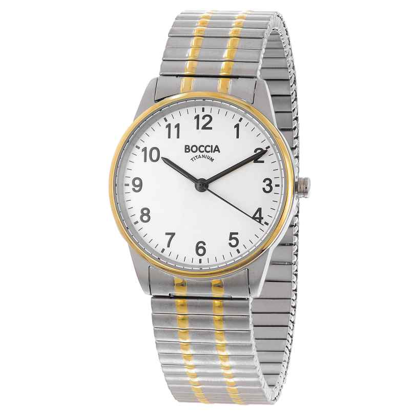 Boccia 3369-02 Damen-Armbanduhr Titan mit Zugband Zweifarbig 4040066287294