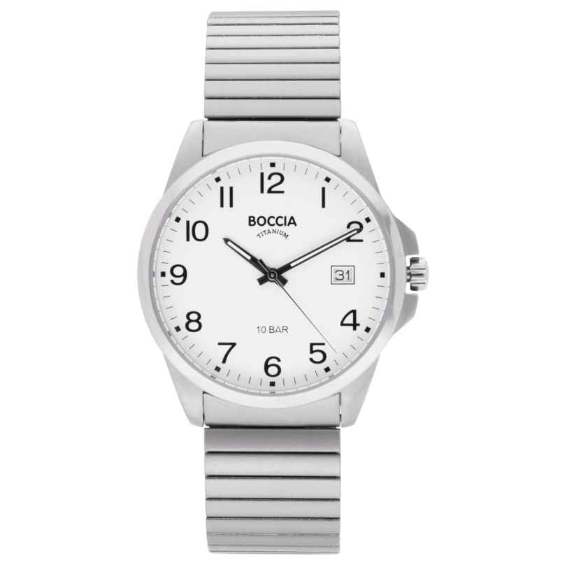 Boccia 3671-04 Men's Watch Titanium with Elastic Strap 4040066287379