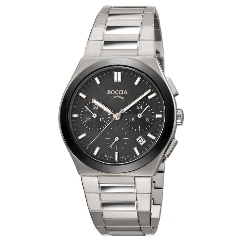 Boccia 3736-02 Men's Watch Chronograph Titanium Sapphire Crystal 4040066284996