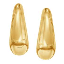 Boccia 05096-02 Ladies' Hoop Earrings Titanium Gold Tone