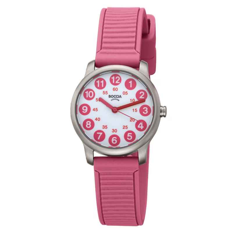 Boccia 3373-03 Kids´ Wristwatch Titanium Pink/White 4040066288116