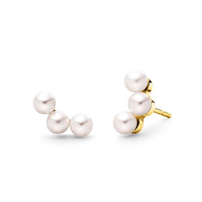 Boccia 05107-02 Damen-Ohrstecker Titan Vergoldet mit Süßwasser-Zuchtperlen 4040066291857