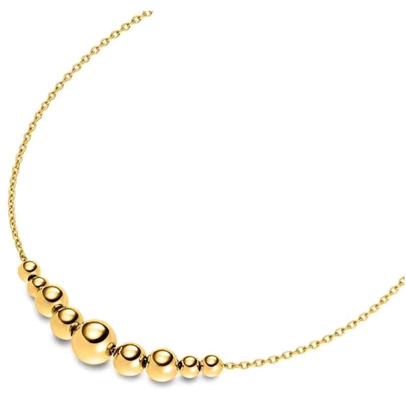 Boccia 08100-02 Damencollier Titan Goldfarben mit Kugeln 4040066294193