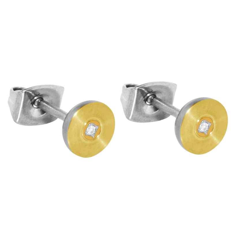 Boccia 0545-03 Ohrringe Diamant-Ohrstecker Titan vergoldet 4040066294049