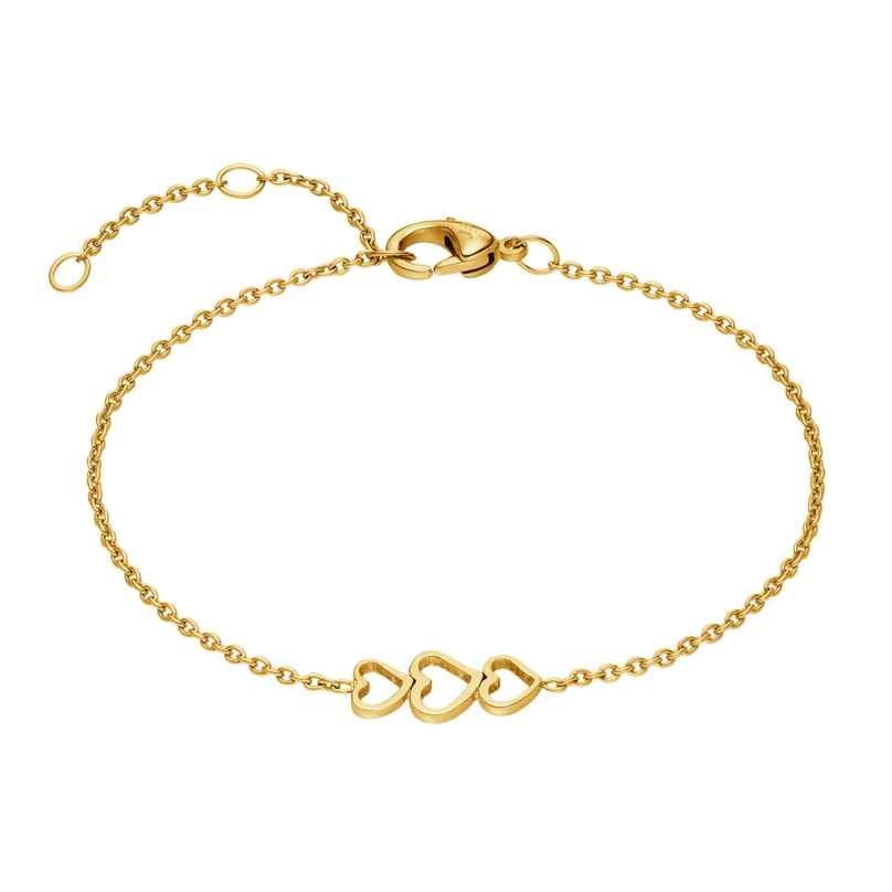 Boccia 03077-02 Damen-Armband Herz Titan Goldplattiert 4040066294513