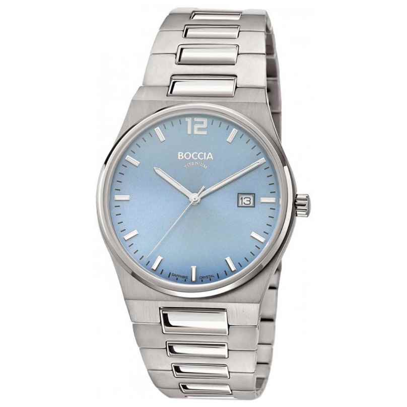 Boccia 3661-01 Titanium Watch for Men Light Blue 4040066277578
