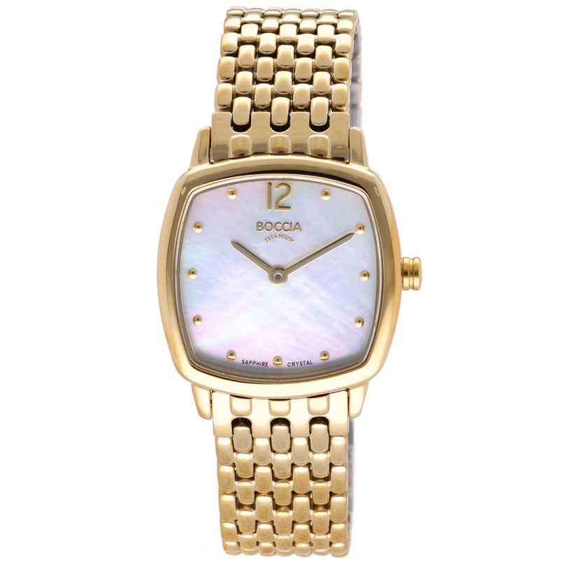 Boccia 3353-02 Women's Watch Titanium Gold Tone with Sapphire Crystal 4040066279886