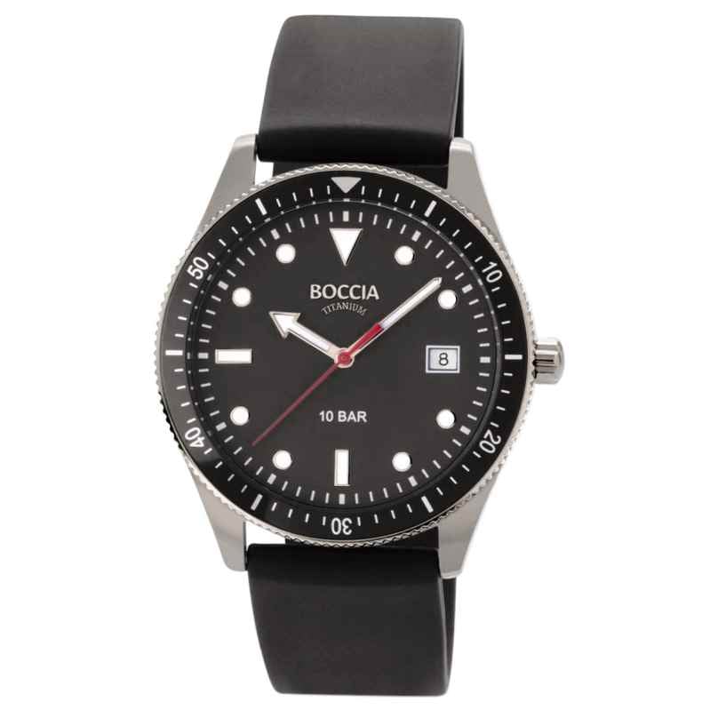 Boccia 3664-01 Men's Watch Black 10 Bar Water Resistant 4040066280127