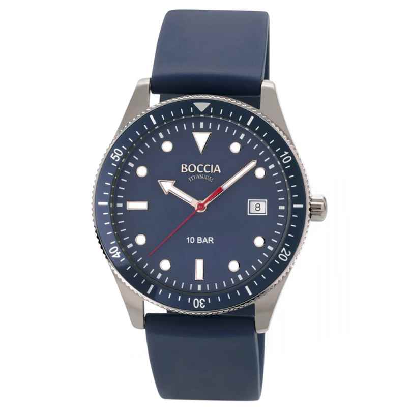 Boccia 3664-02 Men's Watch Blue 10 Bar Water Resistant 4040066280141
