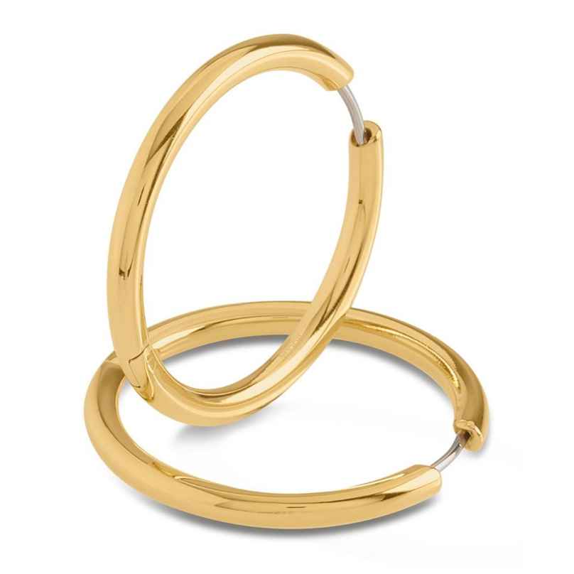 Boccia 05073-02 Women's Hoop Earrings Titanium Gold Tone 4040066279466