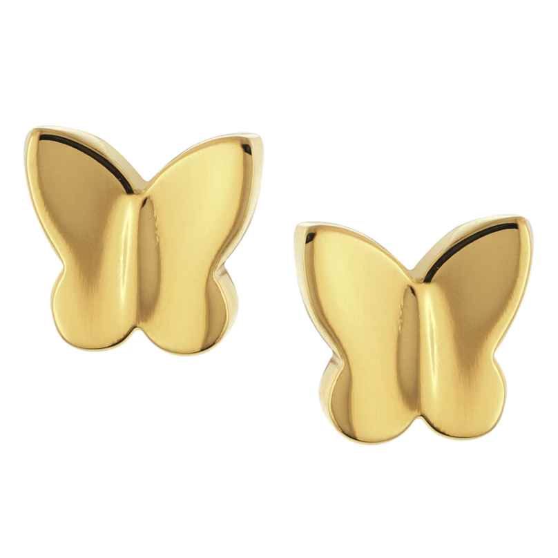 Boccia 05076-02 Children's Stud Earrings Titanium Butterfly Gold Tone 4040066280424