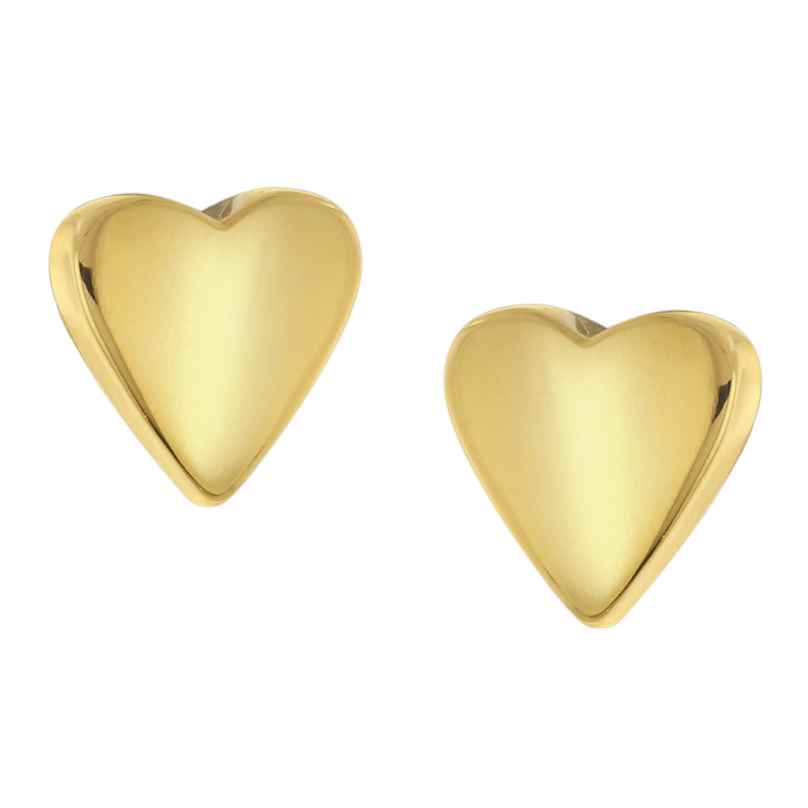 Boccia 05077-02 Children's Heart Earrings Titanium Gold Tone 4040066280462