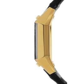 Junghans 26/7302.00 Men's Watch Radio-Controlled Mega 1000 Black/Gold Tone LE