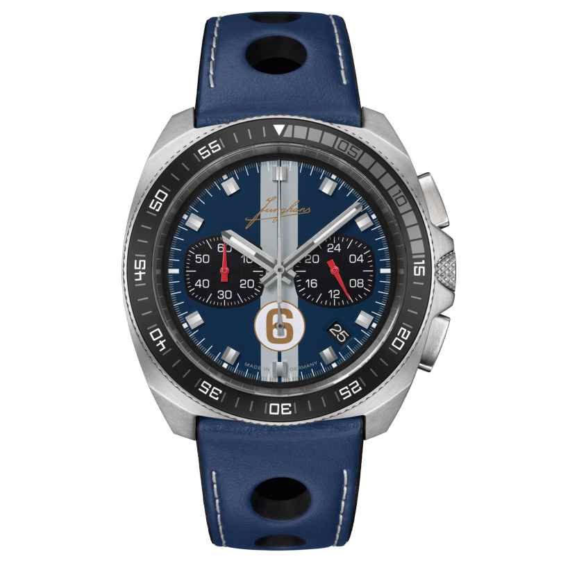 Junghans 41/4577.00 Herrenuhr 1972 Chronoscope Sports Edition 2025 Blau 4000897396428