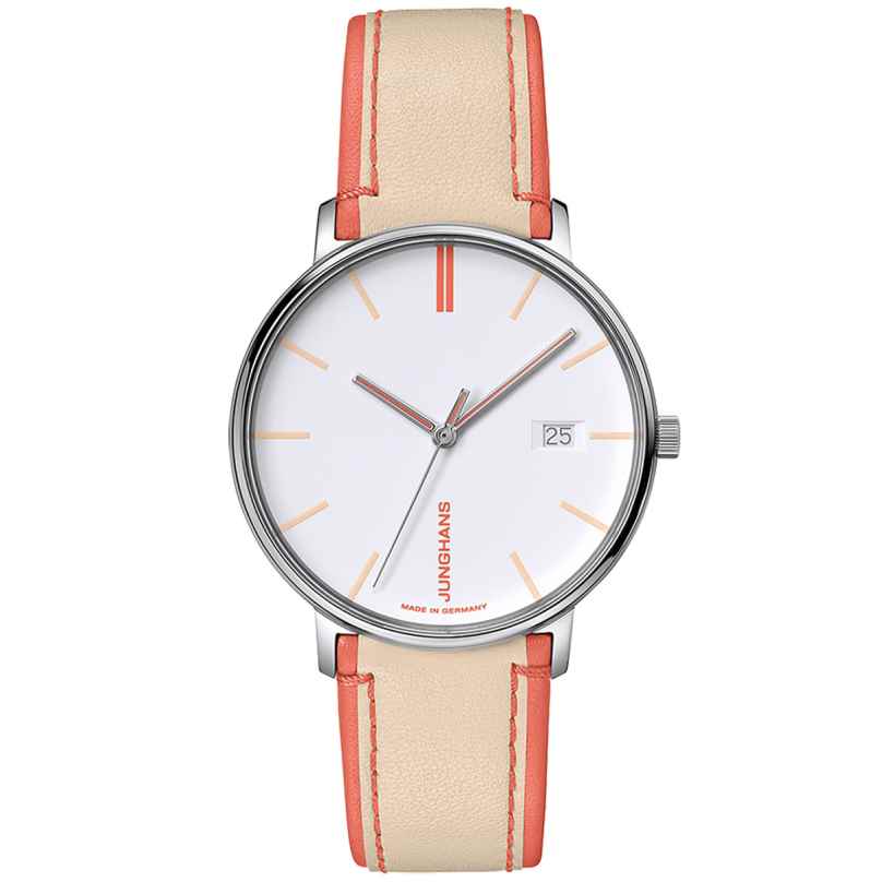 Junghans 47/4458.00 Damenuhr Form Quarz Beige/Pfirsichfarben 4000897396022