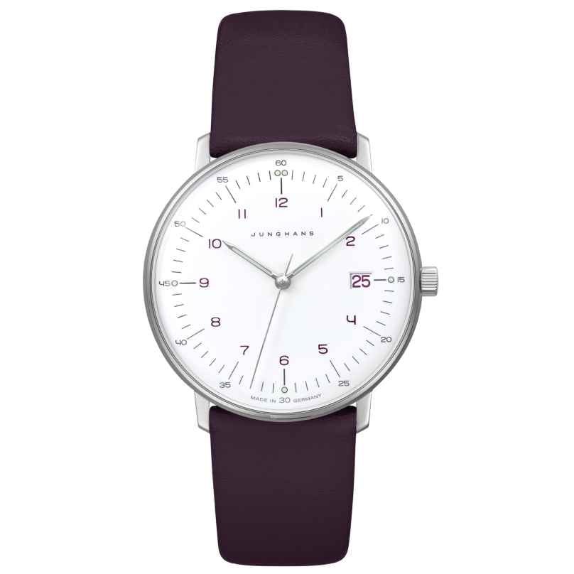 Junghans 47/4558.02 max bill Damenuhr Quarz Lila 4000897396558