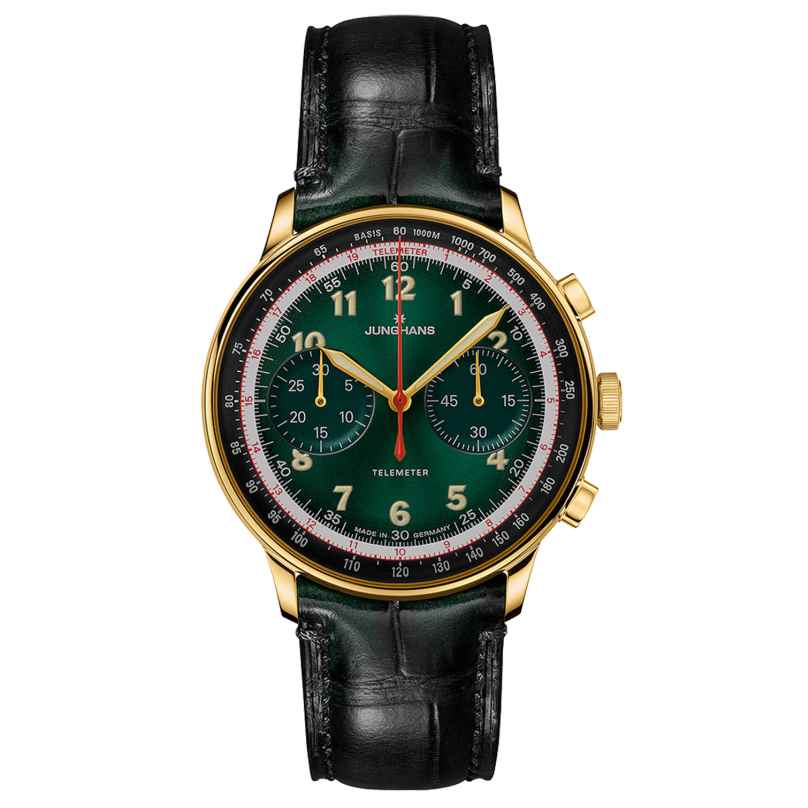 Junghans 27/5588.02 Men´s Watch Automatic Telemeter Edition Limited Black/Green 4000897396749