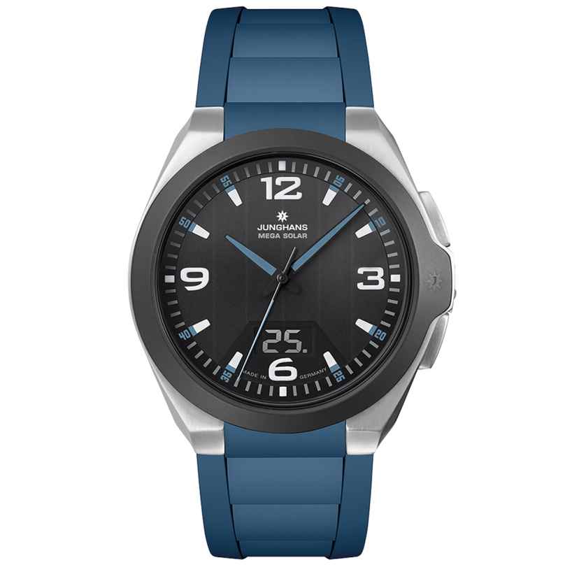 Junghans 18/1527.00 Funk-Solar Herrenuhr Spektrum Mega Solar Blau 4000897396725