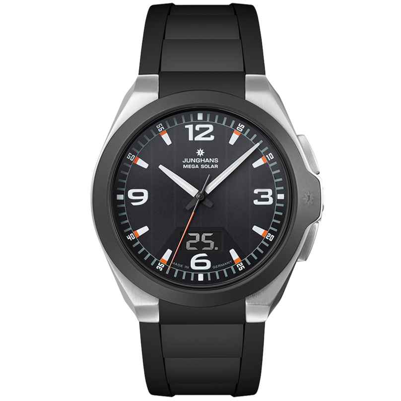 Junghans 18/1526.00 Funk-Solaruhr für Herren Spektrum Mega Solar Schwarz 4000897396718