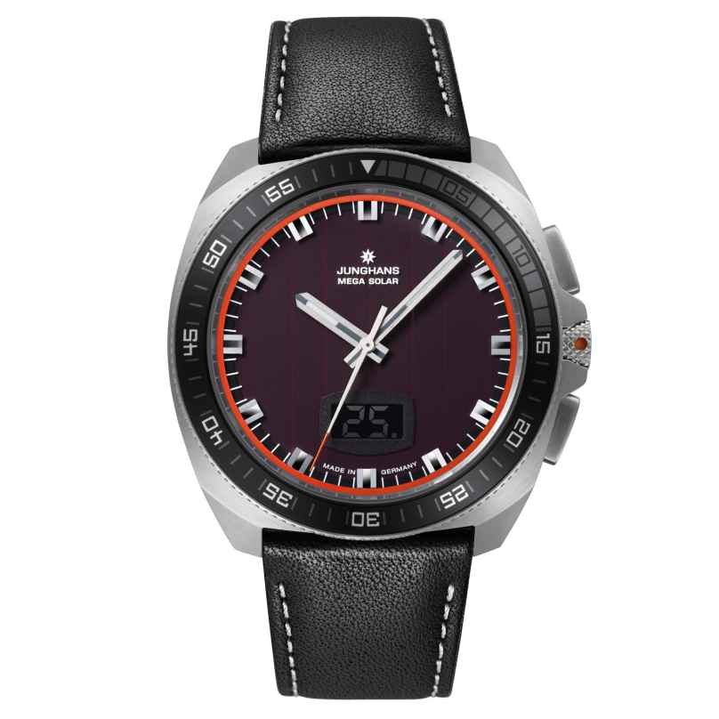Junghans 56/4610.00 Men's Radio-Controlled Watch 1972 Mega Solar Black 4000897397319