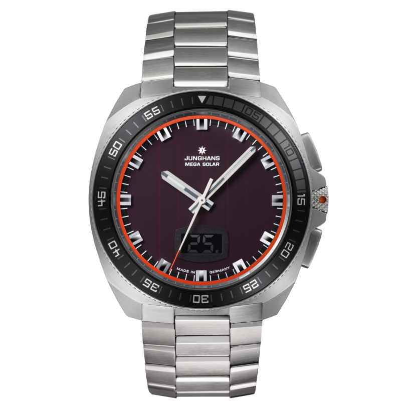 Junghans 56/4611.44 Herren-Funkuhr 1972 Mega Solar mit Stahlband 4000897397326