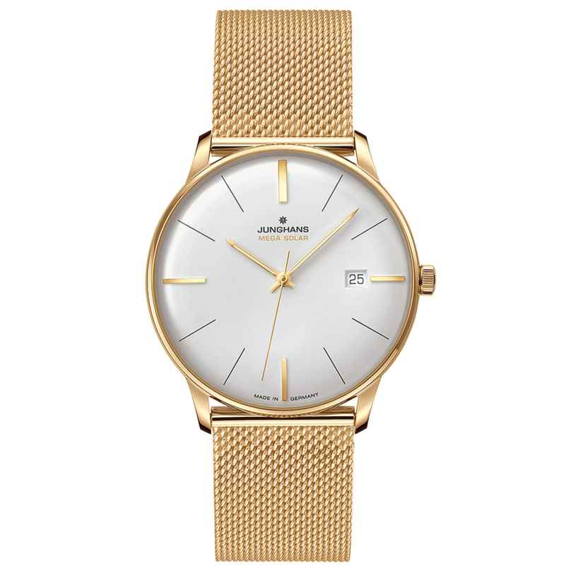 Junghans 59/7600.46 Meister Mega Solar Armbanduhr Goldfarben 4000897397418