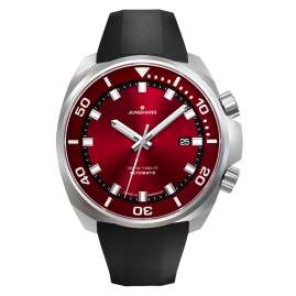 Junghans 27/4661.44 Herren-Automatikuhr 50 bar Aquaris Red 2 Bänder