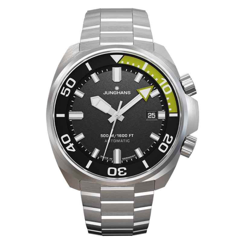 Junghans 27/4267.44 Herren-Taucheruhr Automatik 50 bar Aquaris Diver Schwarz 4000897397371