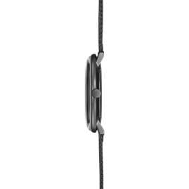 Junghans 41/4660.46 max bill Quarz-Armbanduhr mit Saphirglas Schwarz