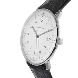Junghans 041/446-Reptile Schwarz max bill Quartz Watch with 2 Leather Straps