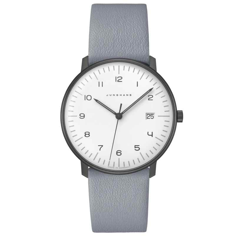 Junghans 041/4064.04 max bill Quartz Wristwatch Grey 4000897393113