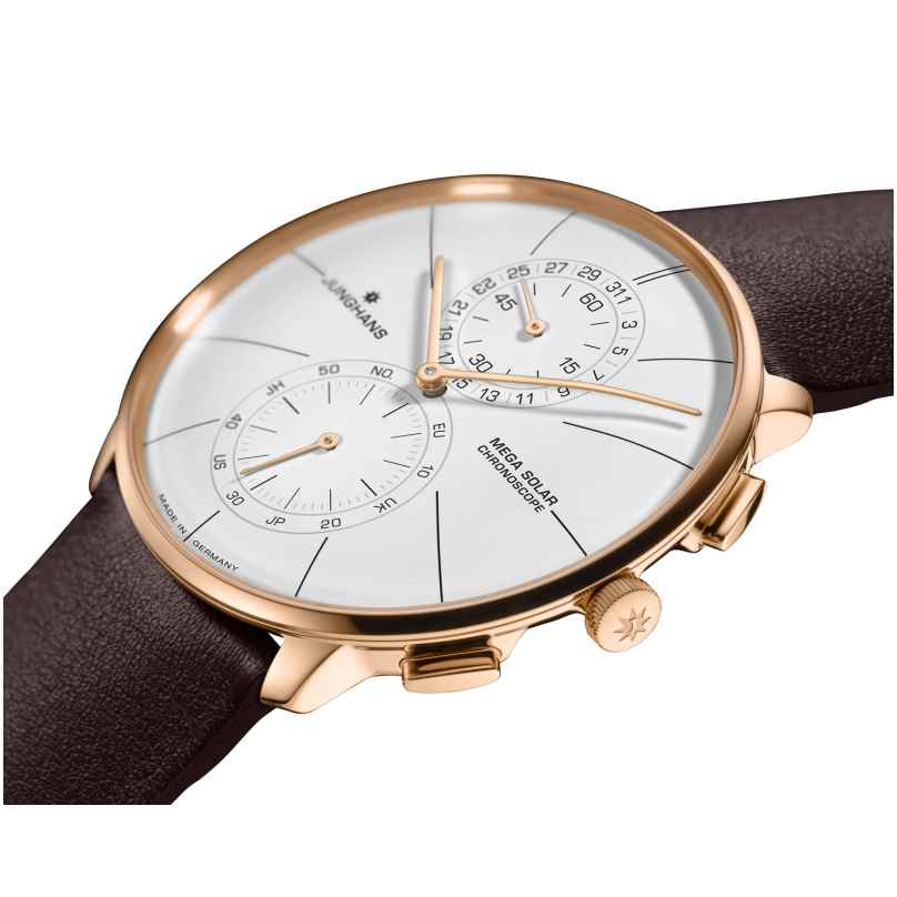 Junghans Meister Fein Chronoscope Mega Solar Radio-Controlled Watch 059 ...