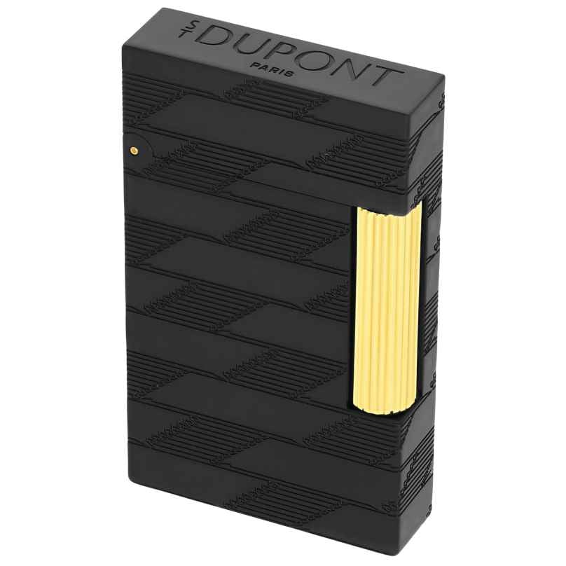 S.T. Dupont C16179 Lighter Line 2 Monogram 1872 Black/Gold Tone 3597390303028