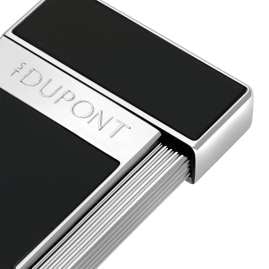 S.T. Dupont 028221 Lighter Slimmy Black/Chrome