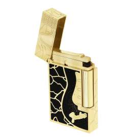 S.T. Dupont C16025CL Lighter Line 2 Fender Black/Gold Tone