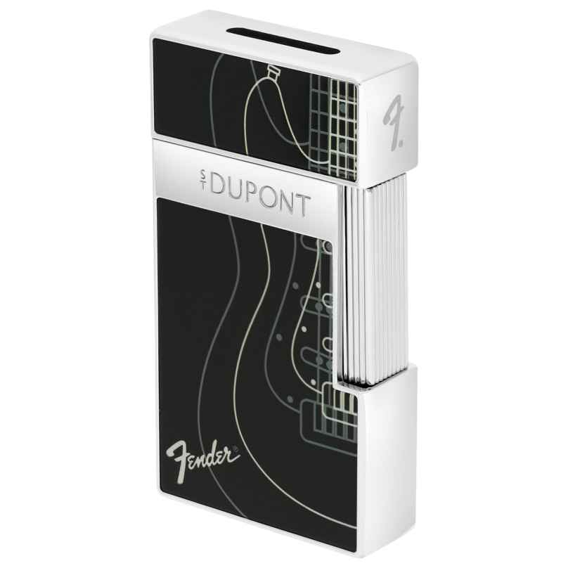 S.T. Dupont 025025 Feuerzeug Biggy Fender Schwarz/Chrom 3597390309891