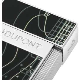 S.T. Dupont 025025 Lighter Biggy Fender Black/Chrome