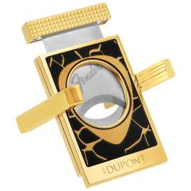 S.T. Dupont 003445 Cigar Cutter and Bank Fender Black/Gold Toned
