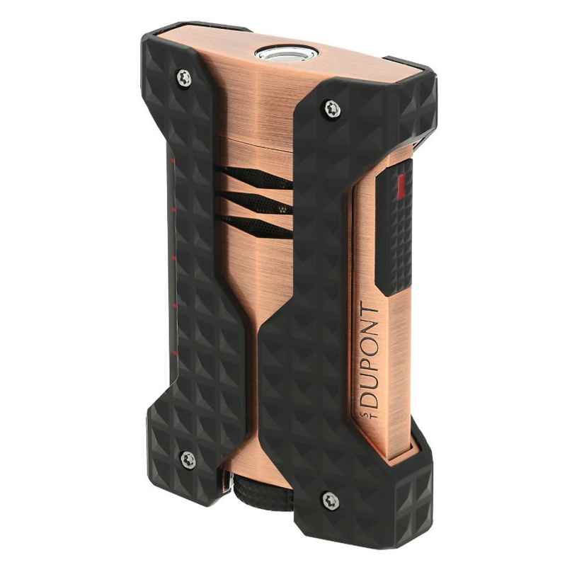 S.T. Dupont W21325 Feuerzeug Windproof Jet Schwarz/Kupferfarben 3597390313065