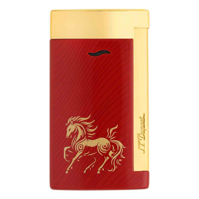 S.T. Dupont 027080 Feuerzeug Slim 7 Chinesisches Jahr des Pferdes 3597390312358