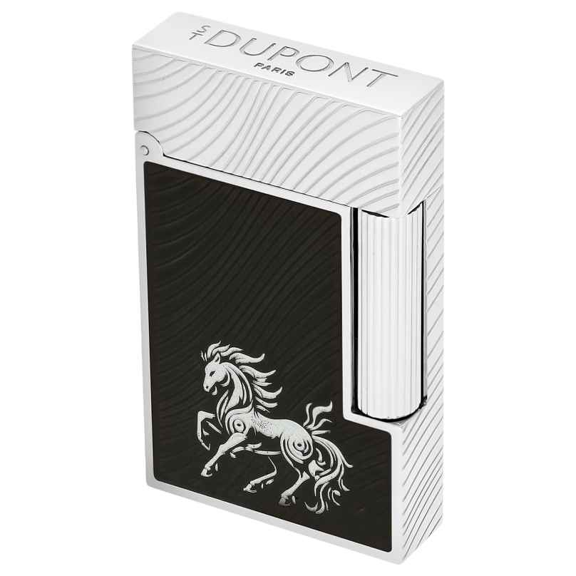 S.T. Dupont C16088CL Feuerzeug Linie 2 Chinesisches Jahr des Pferdes 3597390312457