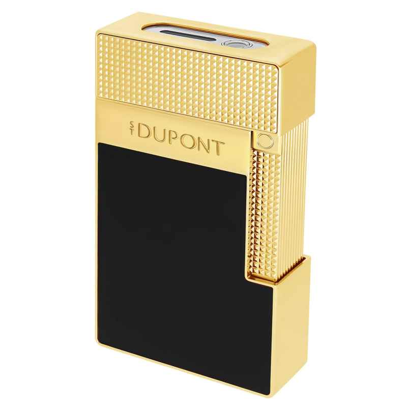 S.T. Dupont T20100 Tischfeuerzeug Schwarz/Goldfarben 3597390312440