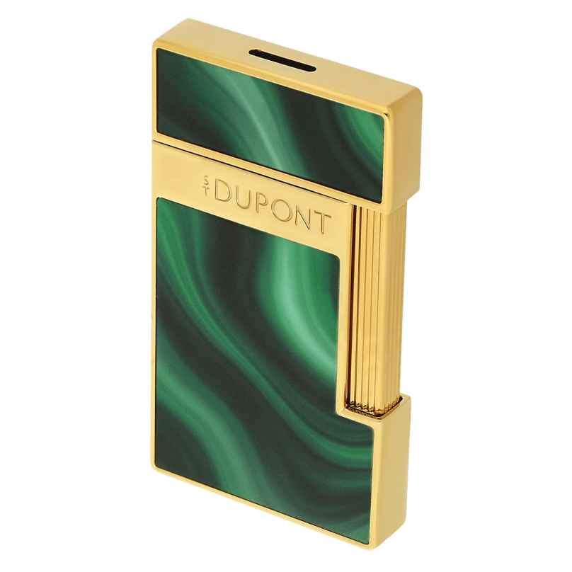 S.T. Dupont 028036 Feuerzeug Slimmy Geode Goldfarben/Grün 3597390318787